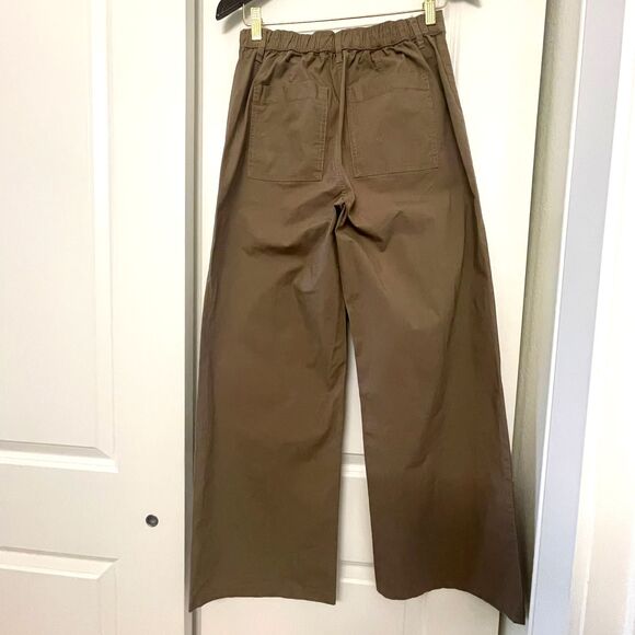 No Boundaries Women's Wide Leg Brown Drawstring Pants S(4-6) - Picture 3 of 10